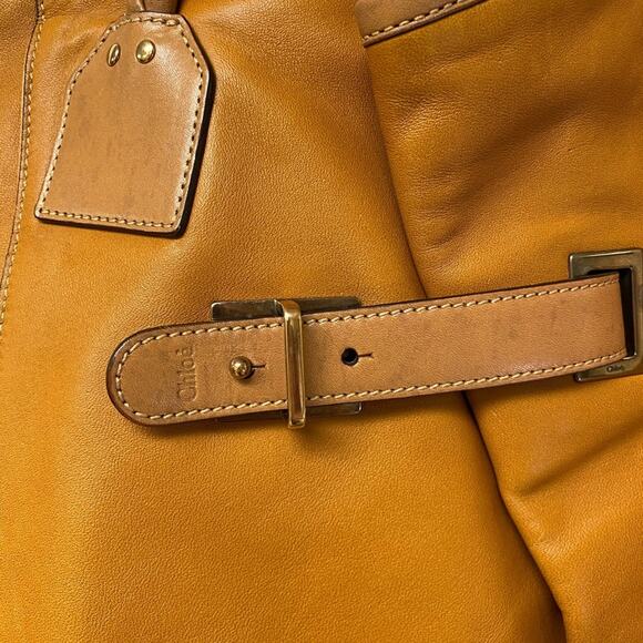 Chloe Large Amy Tote Bag in Carmel - Picture 7 of 12